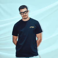 SON OF SON REGULAR FIT BLACK SOFS CLASSIC RACING CAMISETA SLIM NEGRA