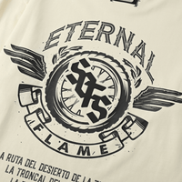 SON OF SON OVERSIZE CREAM ETERNAL SOFS FLAME CAMISETA OVERSIZE BEIGE