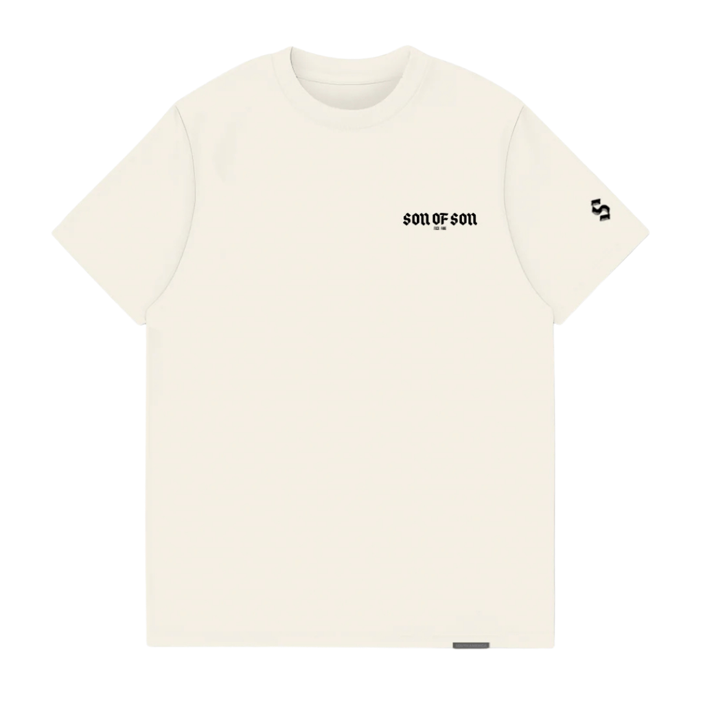 SON OF SON REGULAR FIT CREAM SOFS CLASSIC CAMISETA SLIM BEIGE