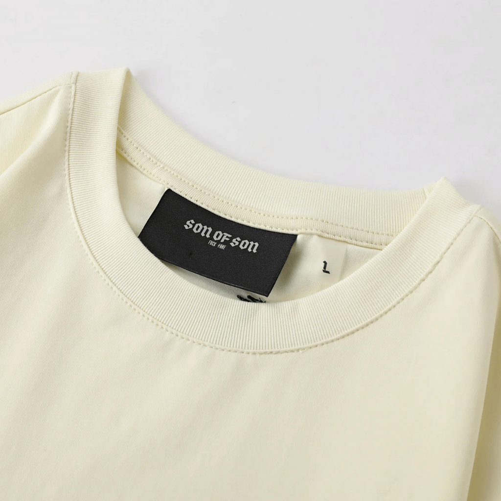 SON OF SON REGULAR FIT CREAM SOFS CLASSIC CAMISETA SLIM BEIGE