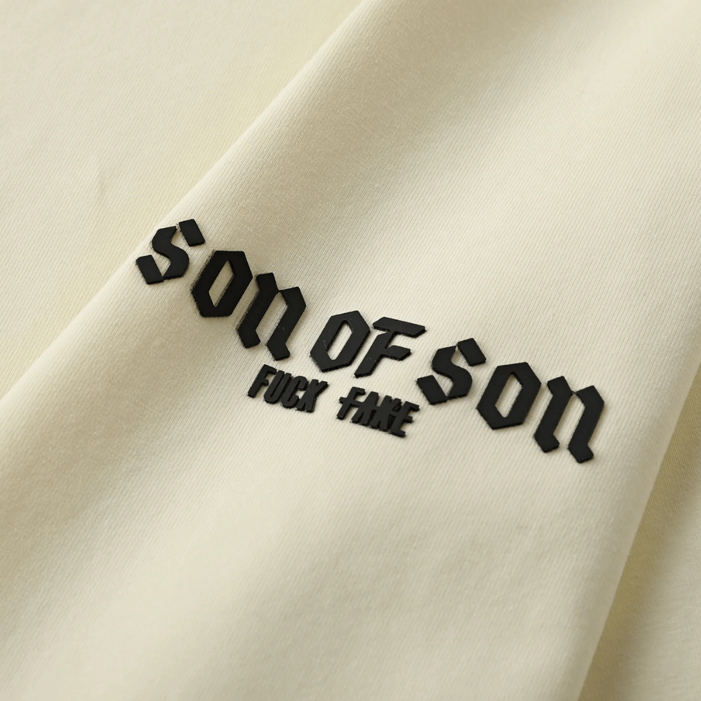 SON OF SON REGULAR FIT CREAM SOFS CLASSIC CAMISETA SLIM BEIGE