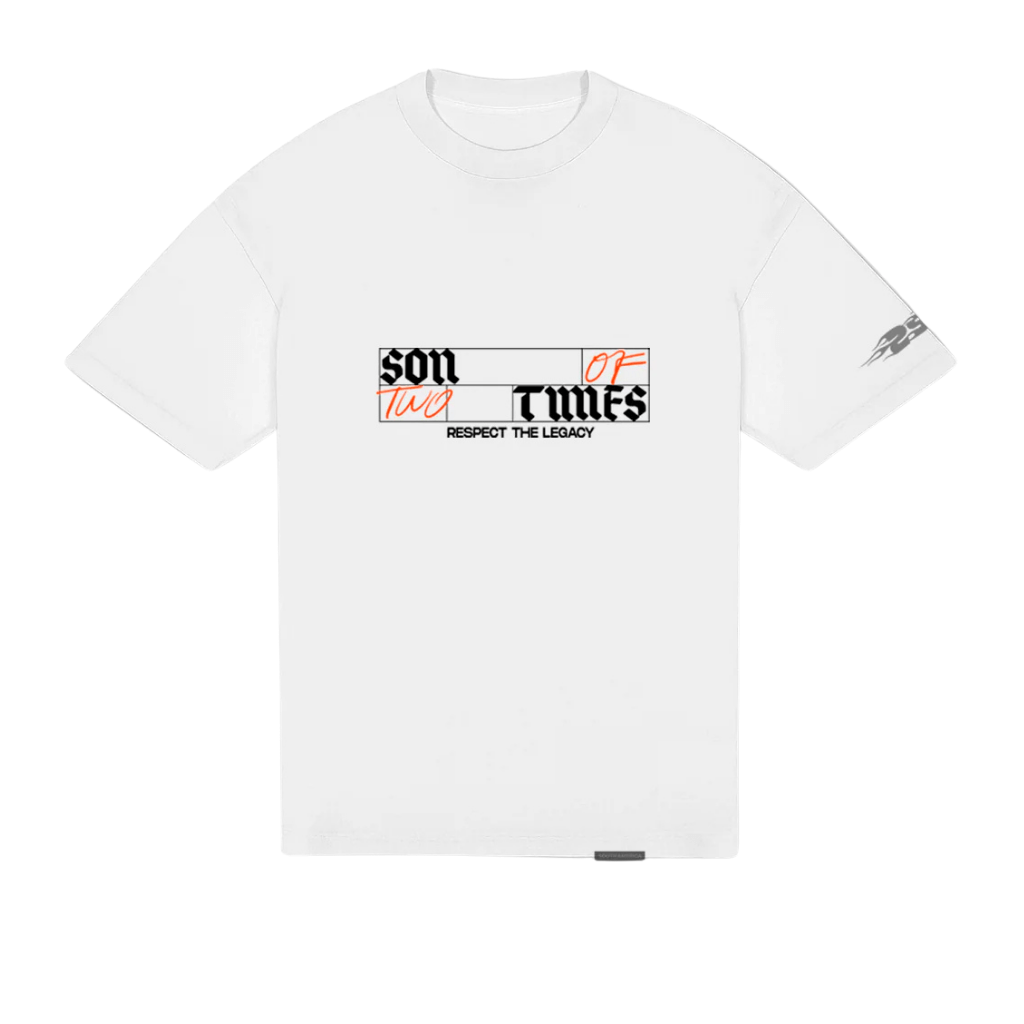 SON OF SON OVERSIZE WHITE RAISED BY THE HILLS CAMISETA OVERSIZE BLANCA