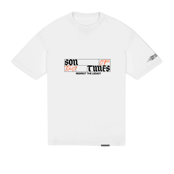 SON OF SON OVERSIZE WHITE RAISED BY THE HILLS CAMISETA OVERSIZE BLANCA