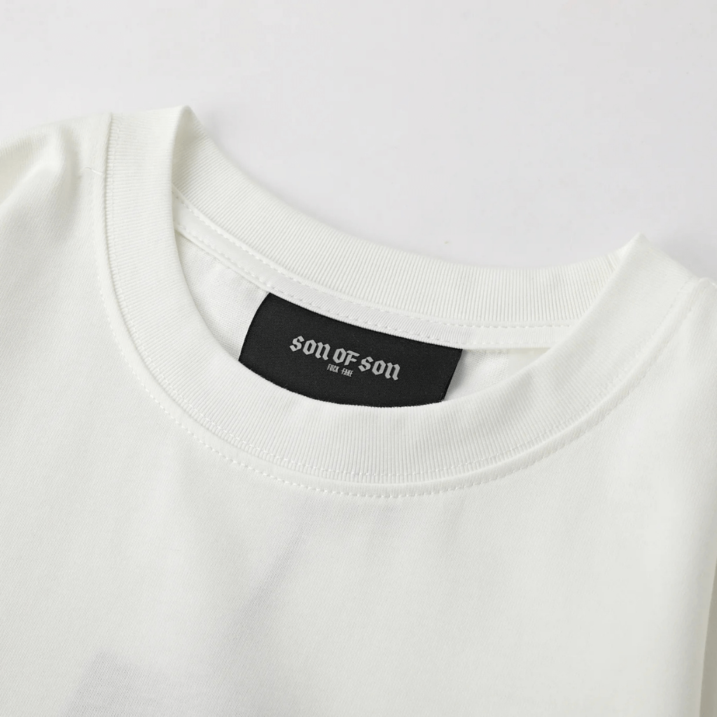 SON OF SON OVERSIZE WHITE RAISED BY THE HILLS CAMISETA OVERSIZE BLANCA