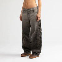 TRUE BARREL DENIM PANTS PANTALONES NEGRO