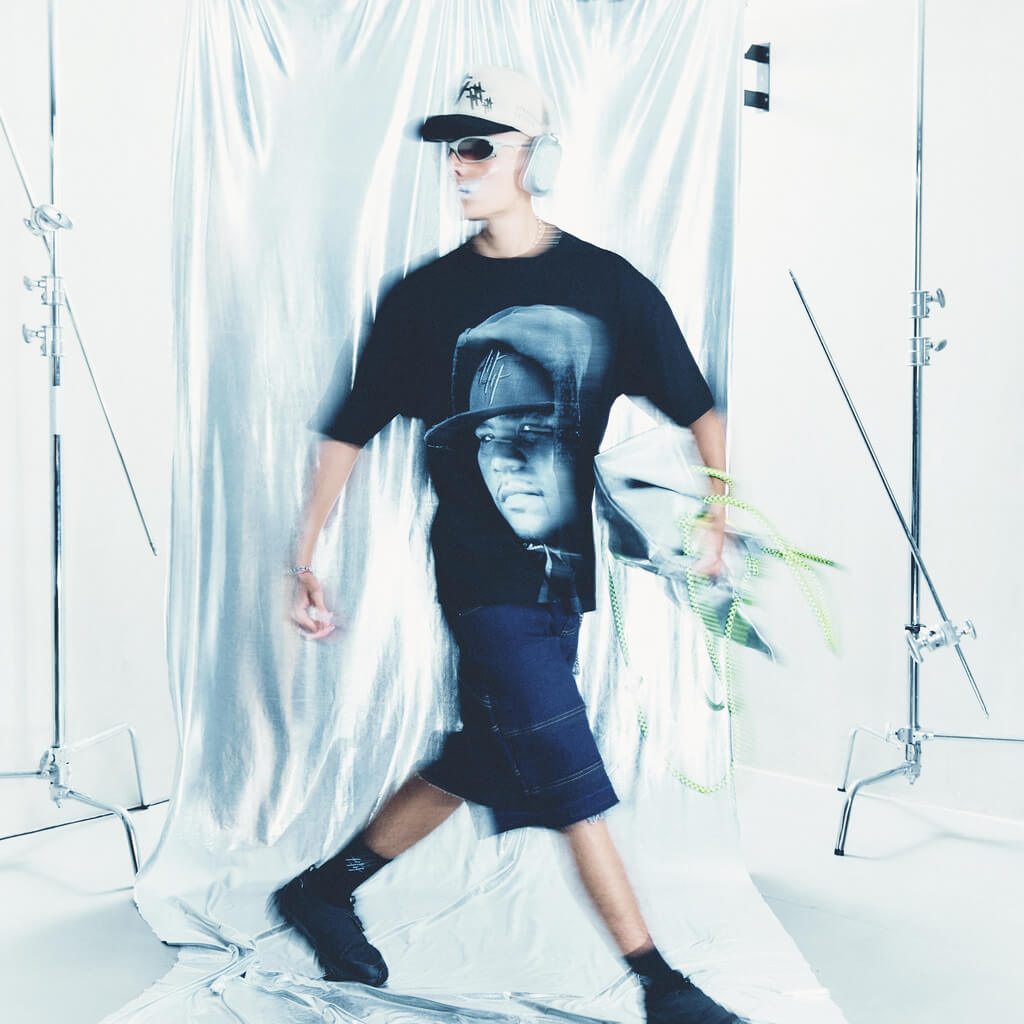 CULTUREWISE CRHOME FACES FAT JOE CAMISETA OVERSIZE NEGRA