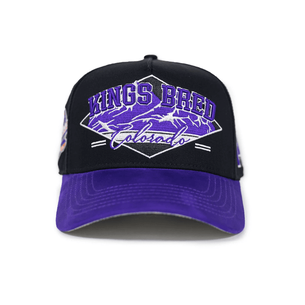 KINGS BRED X RIMAS SPORTS TOVAR 14 GORRA AJUSTABLE NEGRA / MORADO