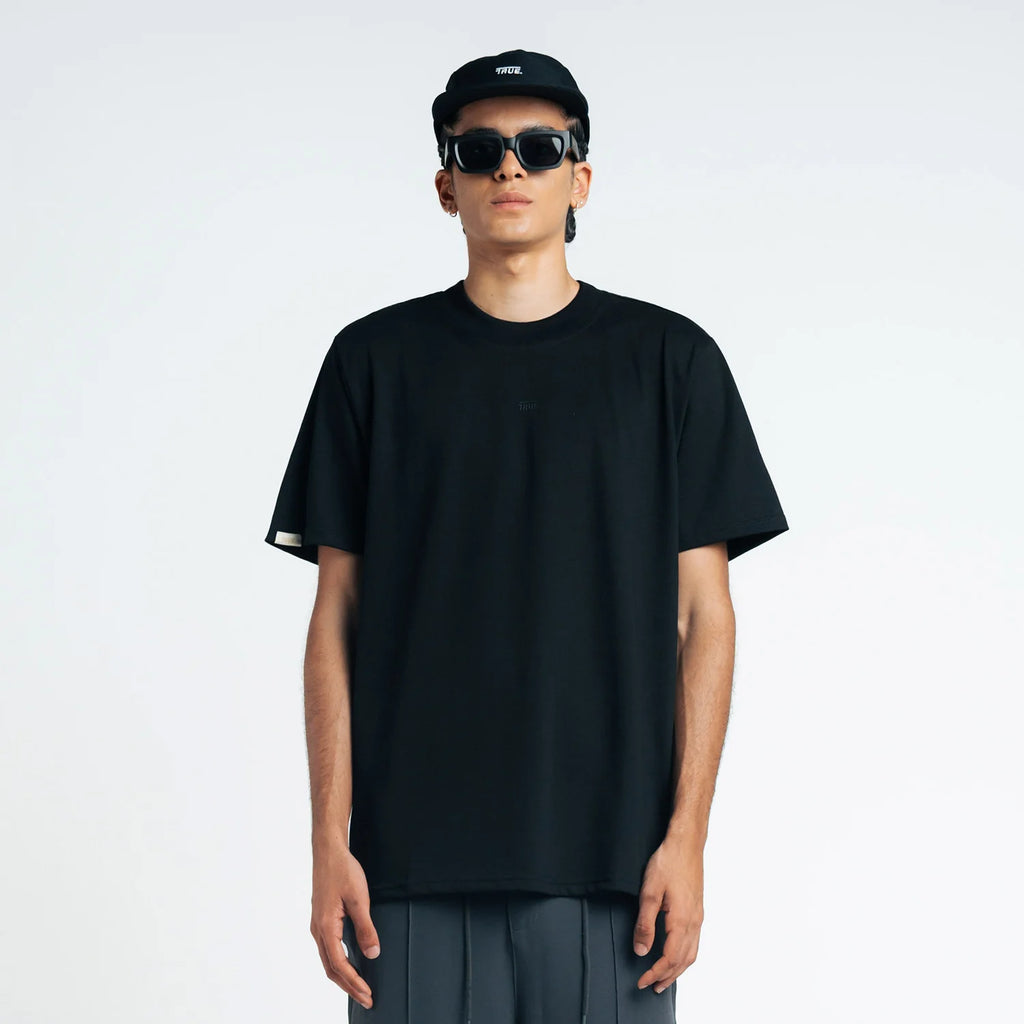 TRUE CAMISETA CLÁSICA LOGO NEGRA CAMISETA NEGRA