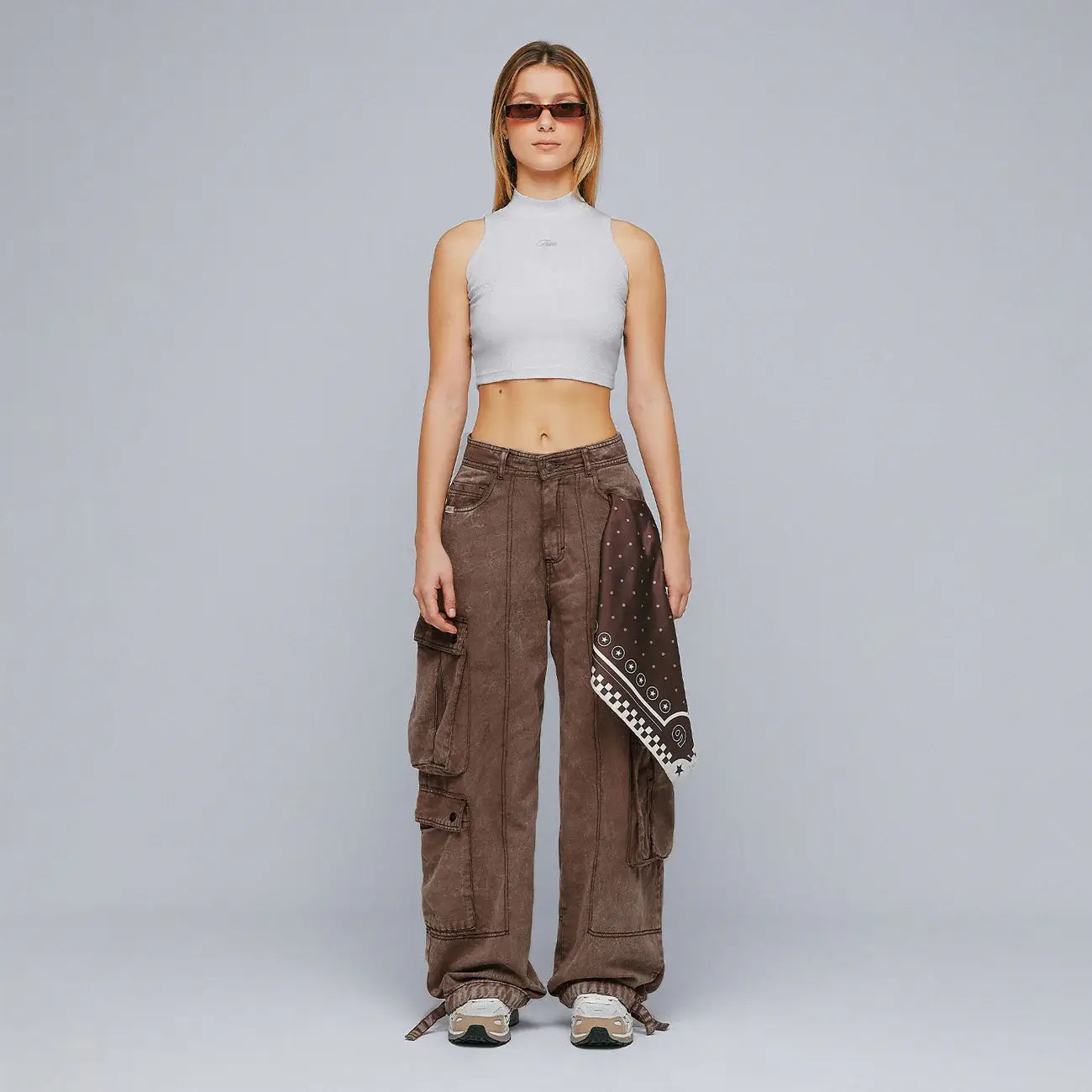 TRUE CARGO MULTI-POCKET PANTS CAFE