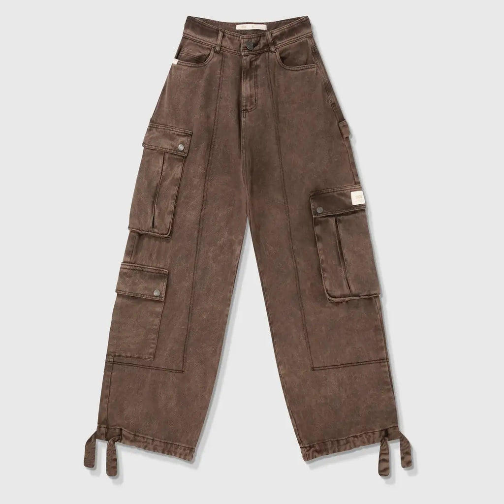 TRUE CARGO MULTI-POCKET PANTS CAFE