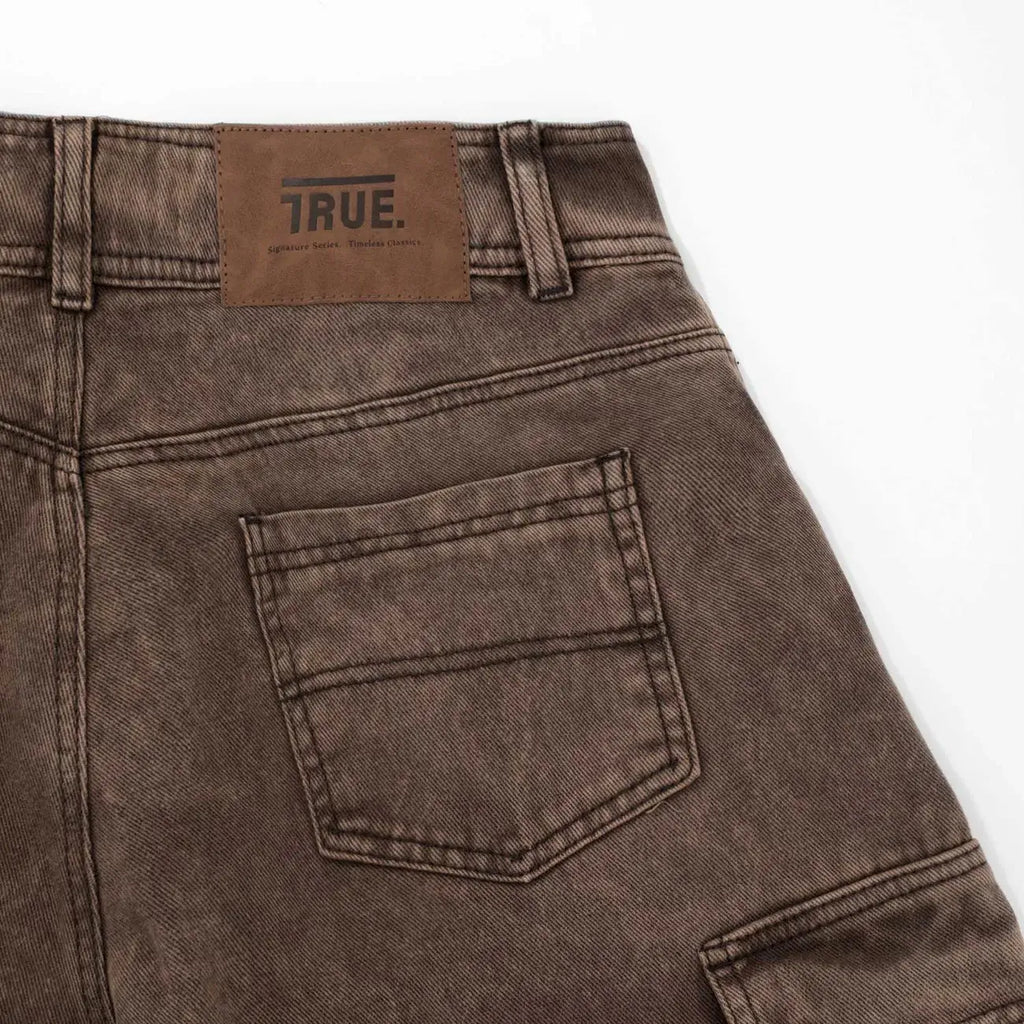 TRUE CARGO MULTI-POCKET PANTS CAFE