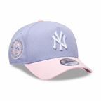 NEW ERA 9FORTY A-FRAME MLB NEW YORK YANKEES LAVENDER PINK GORRA AJUSTABLE MORADA