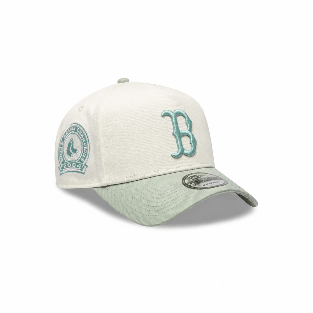 NEW ERA 9FORTY A-FRAME MLB BOSTON RED SOX CHROME EVERST GORRA AJUSTABLE BLANCA