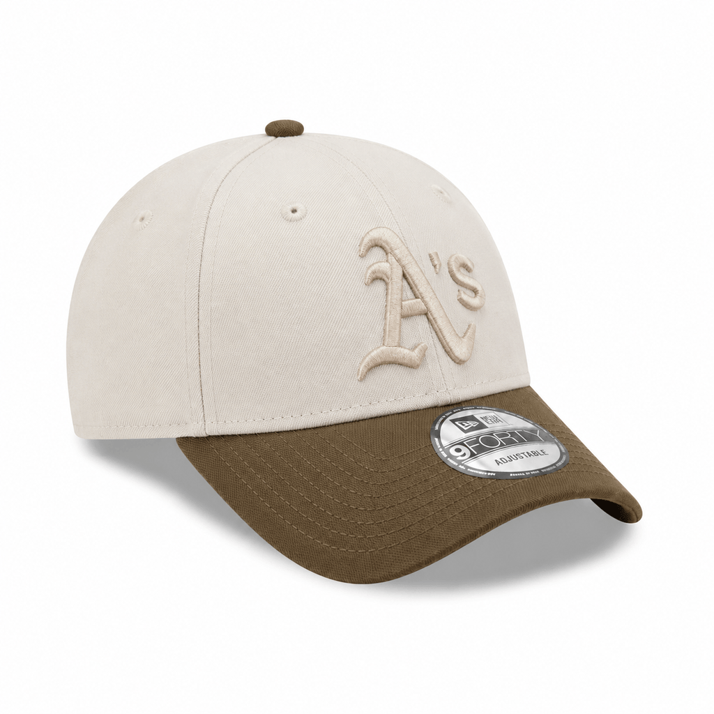 NEW ERA 9FORTY MLB OAKLAND ATHLETICS BI TONAL GORRA AJUSTABLE BEIGE