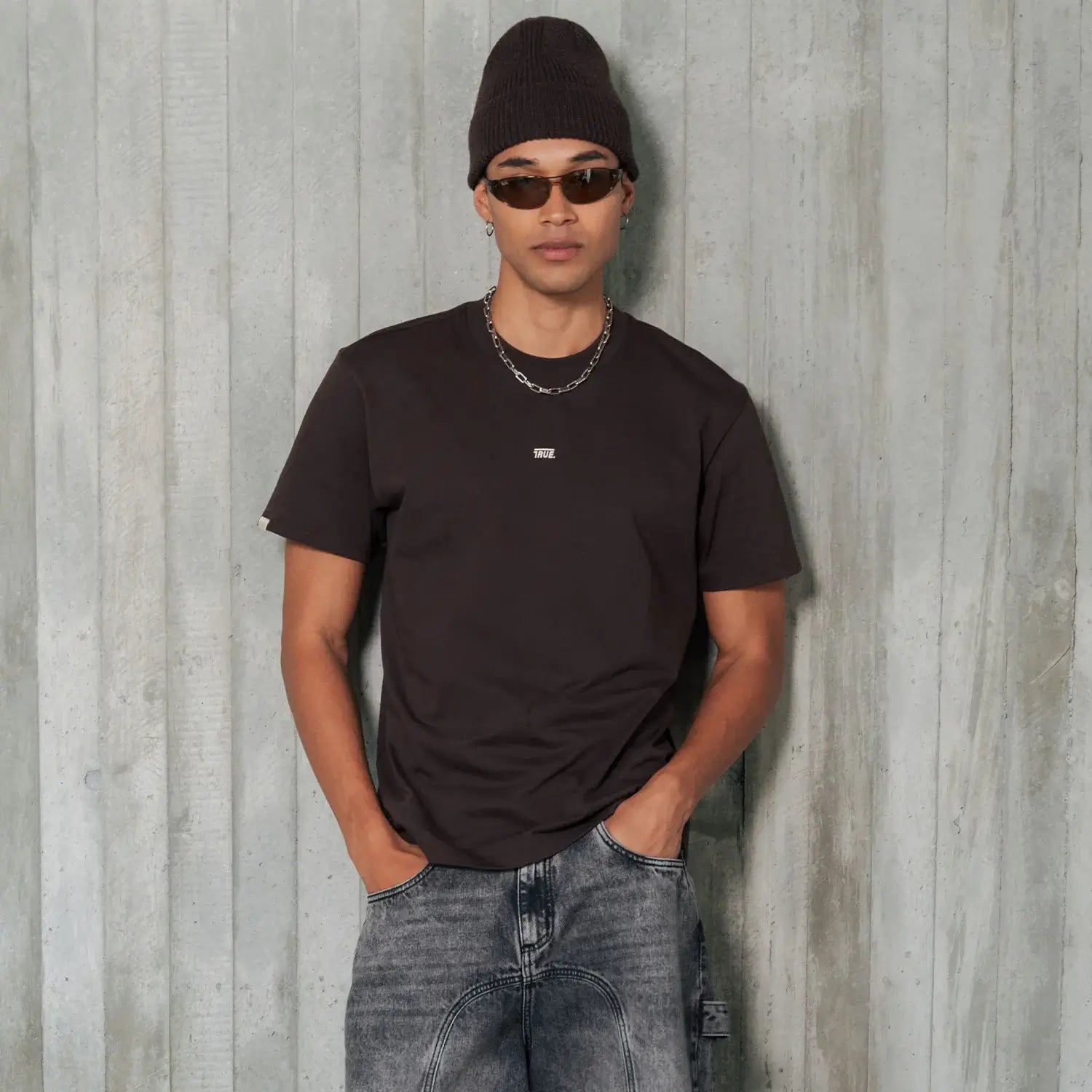 TRUE  CLASSIC CAMISETA CAFE OSCURO