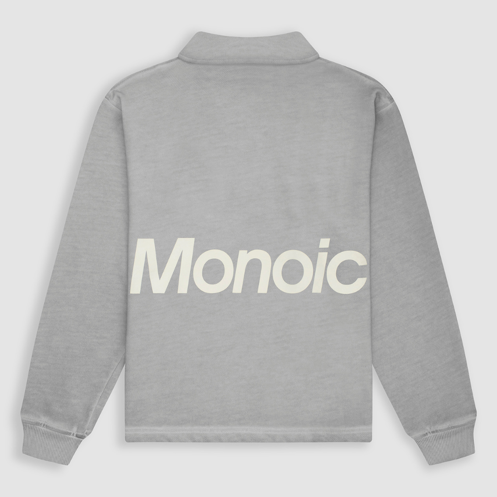 MONOIC TIMELESS V2 SACO QUARTER ZIP OVERSIZED GRIS DESGASTADO