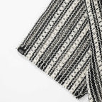 TRUE CROCHET PATTERN BOXY SHIRT CAMISETA NEGRA