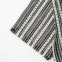 TRUE CROCHET PATTERN BOXY SHIRT CAMISETA NEGRA