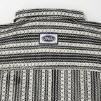 TRUE CROCHET PATTERN BOXY SHIRT CAMISETA NEGRA