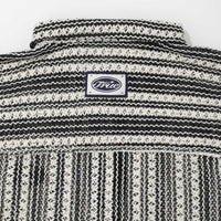 TRUE CROCHET PATTERN BOXY SHIRT CAMISETA NEGRA