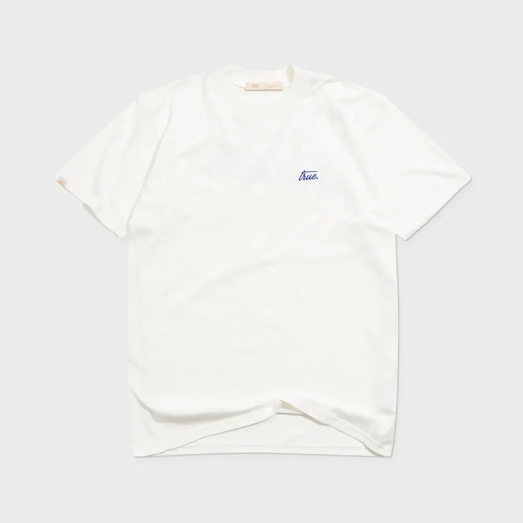 TRUE CURSIVE LOGO CAMISETA BEIGE