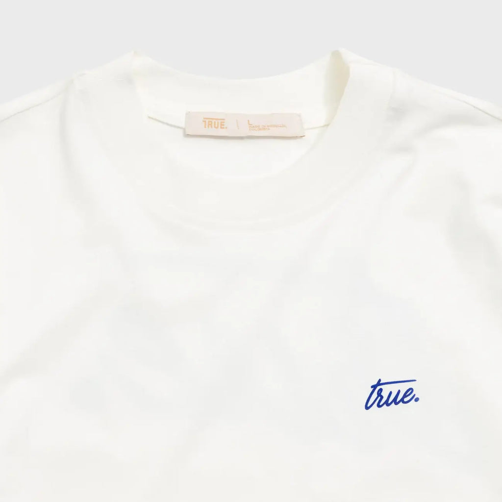 TRUE CURSIVE LOGO CAMISETA BEIGE