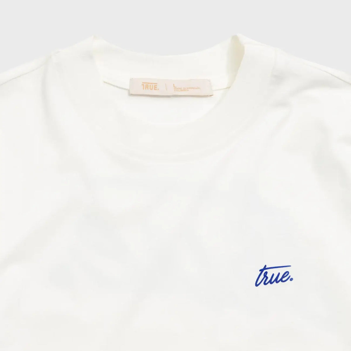 TRUE CURSIVE LOGO CAMISETA BEIGE