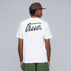 TRUE CURSIVE LOGO T-SHIRT CAMISETA BLANCA