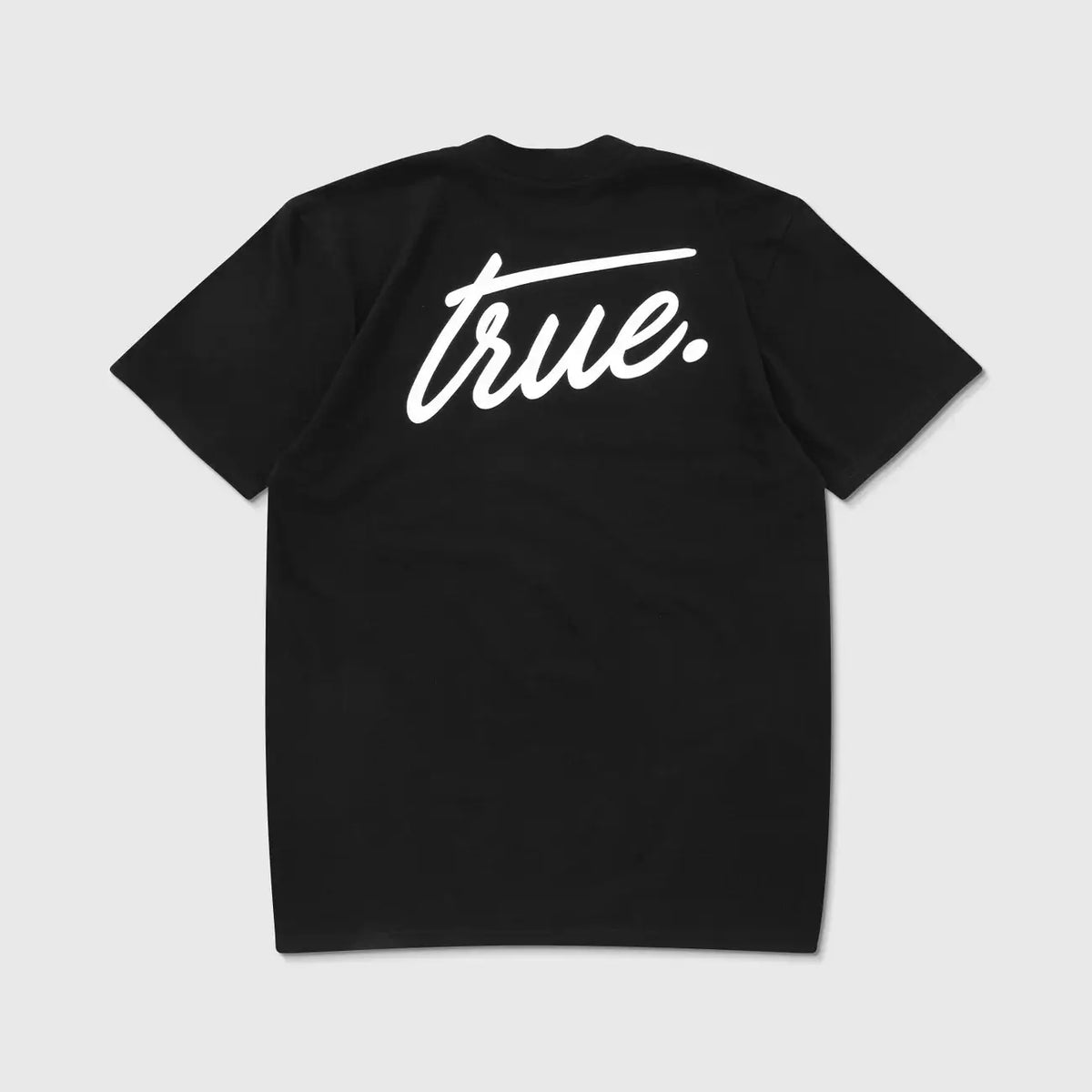 TRUE CURSIVE LOGO T-SHIRT CAMISETA NEGRA