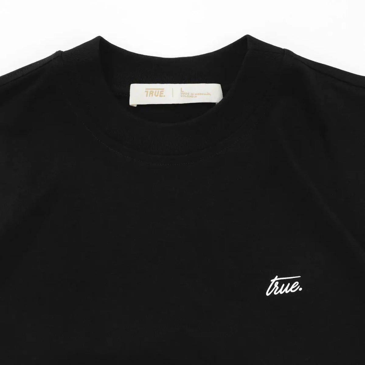 TRUE CURSIVE LOGO T-SHIRT CAMISETA NEGRA