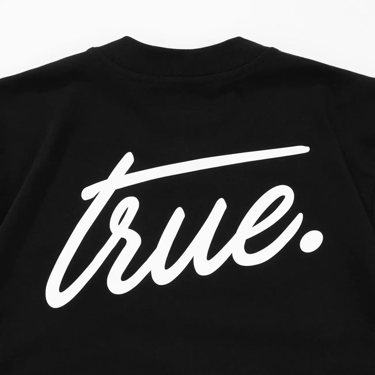 TRUE CURSIVE LOGO T-SHIRT CAMISETA NEGRA