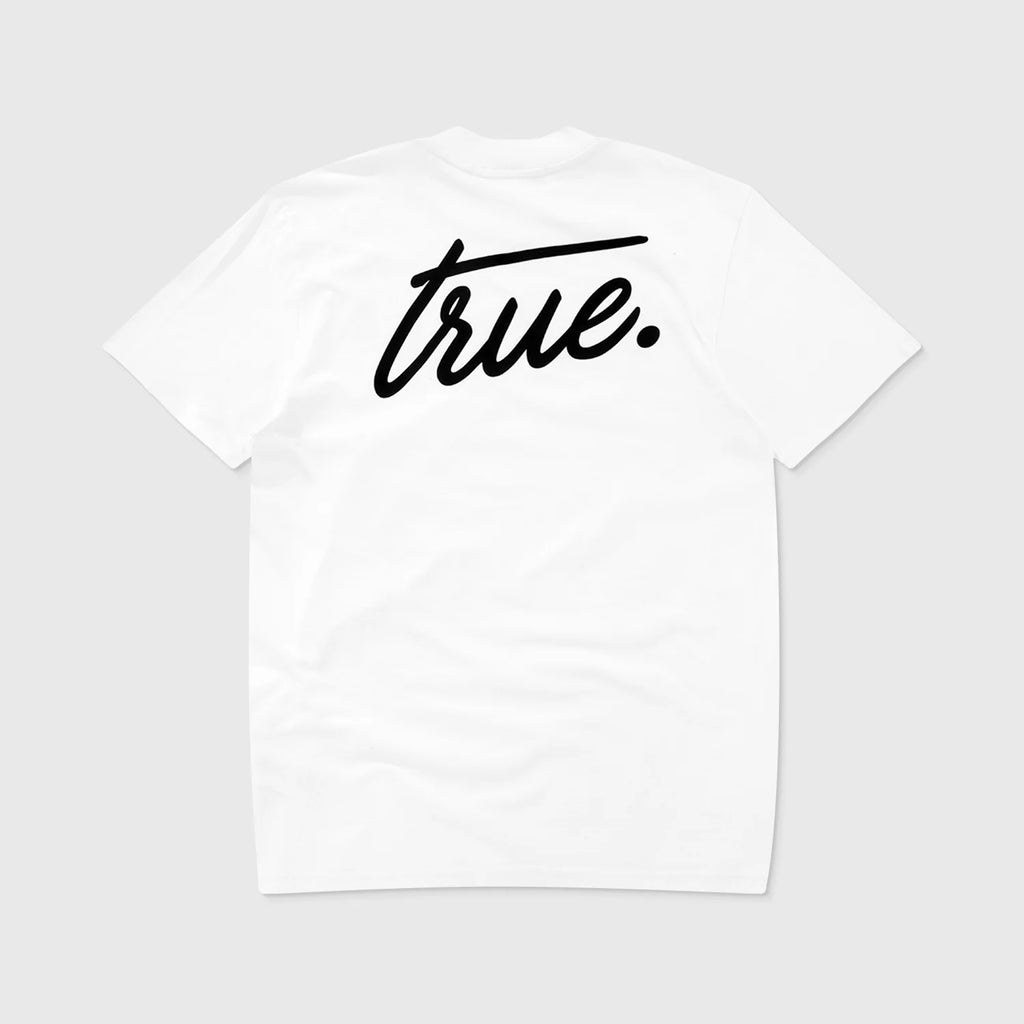 TRUE CURSIVE LOGO T-SHIRT CAMISETA BLANCA