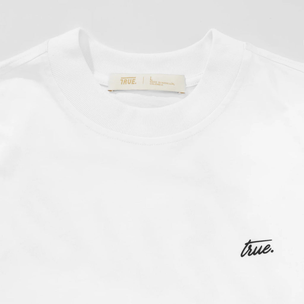 TRUE CURSIVE LOGO T-SHIRT CAMISETA BLANCA