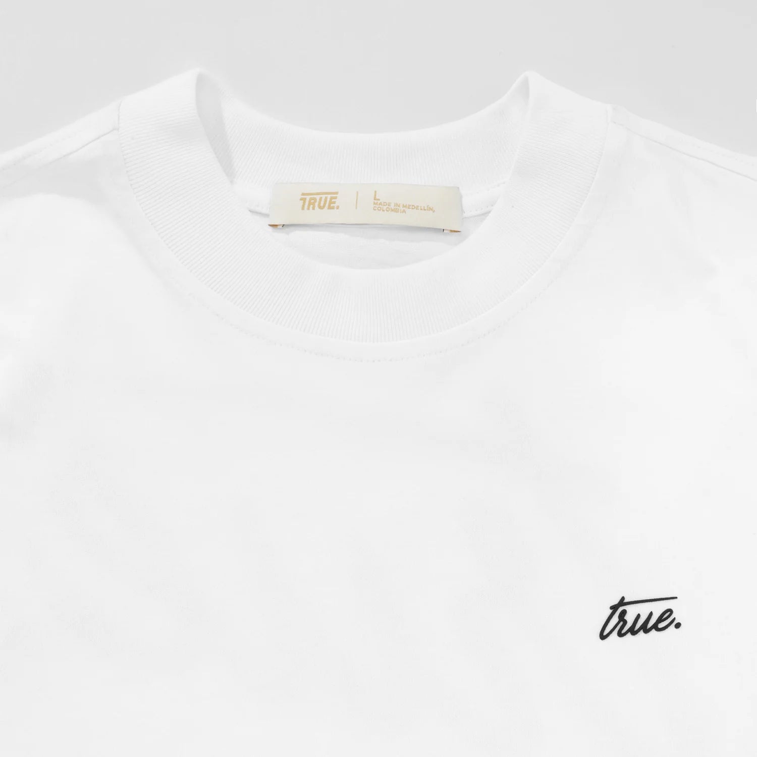 TRUE CURSIVE LOGO T-SHIRT CAMISETA BLANCA