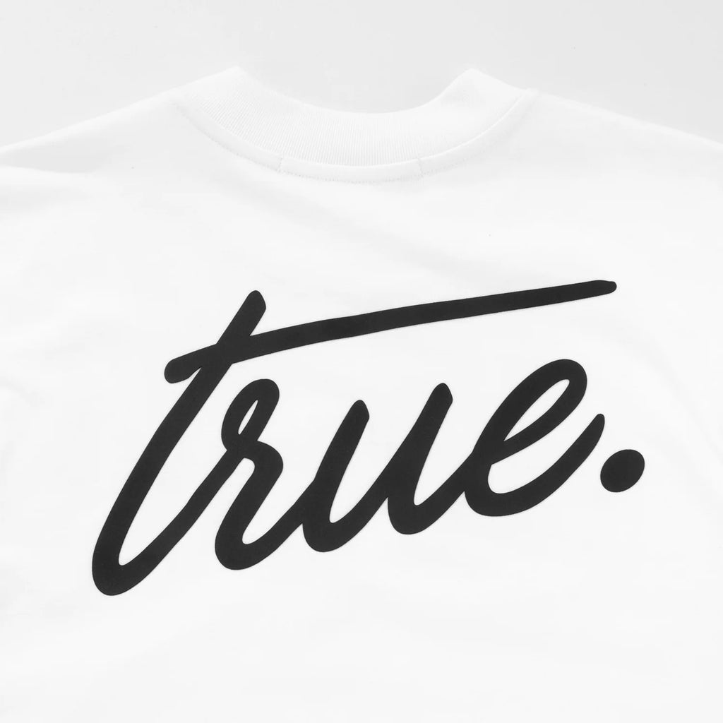 TRUE CURSIVE LOGO T-SHIRT CAMISETA BLANCA