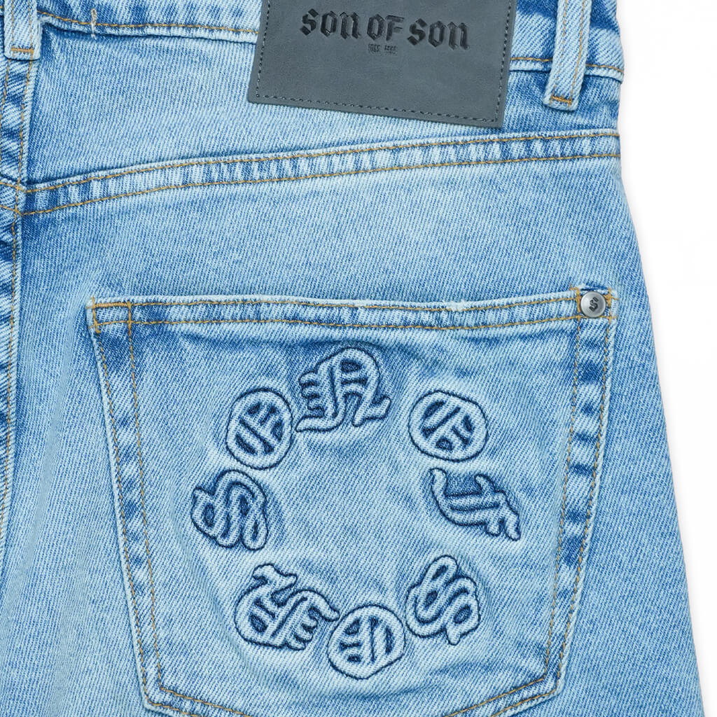 SON OF SON NEGOCIOS DE FAMILIA SOFS JEANS AZUL CLARO