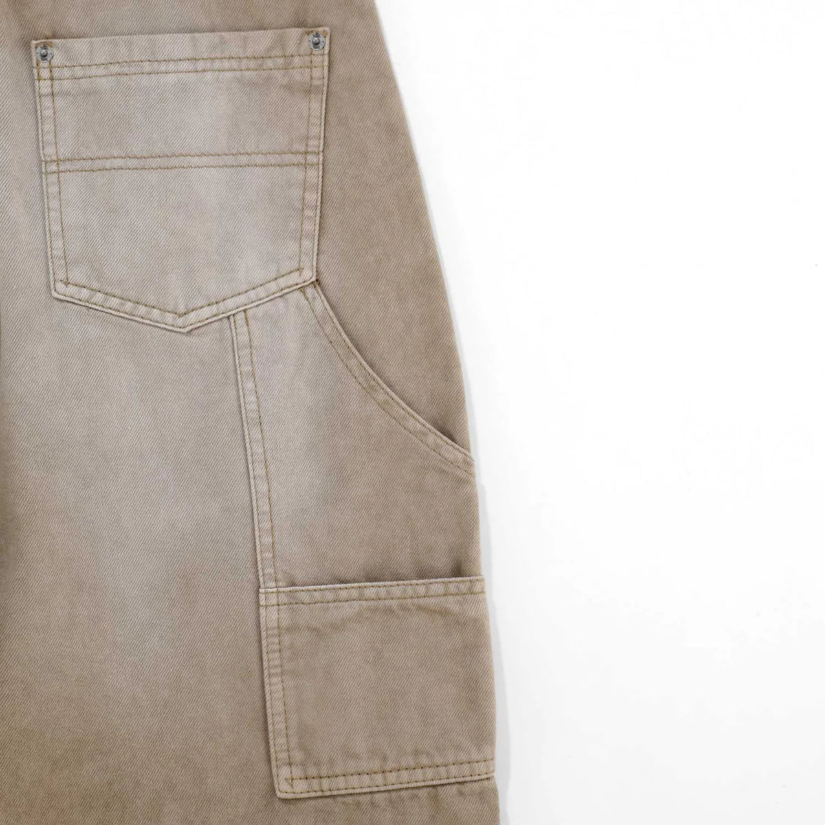 TRUE DIRTY-WASH MID-RISE PANTALON BEIGE
