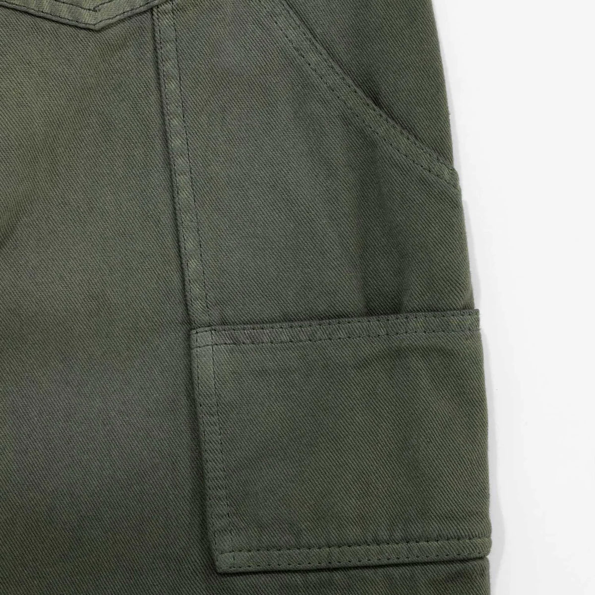 TRUE DIRTY-WASH LOW-RISE - MILITARY GREEN PANTALON VERDE