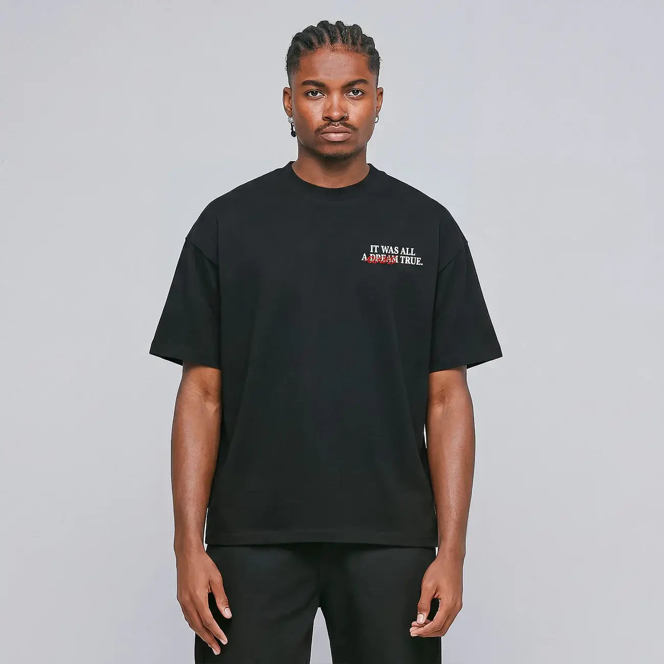 TRUE THE TRUE SPIRIT DREAMS CAMISETA BOXY NEGRA