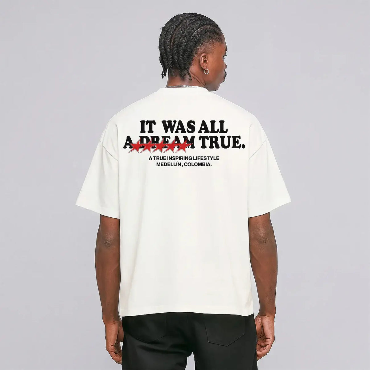 TRUE THE TRUE SPIRIT DREAMS CAMISETA BOXY BEIGE