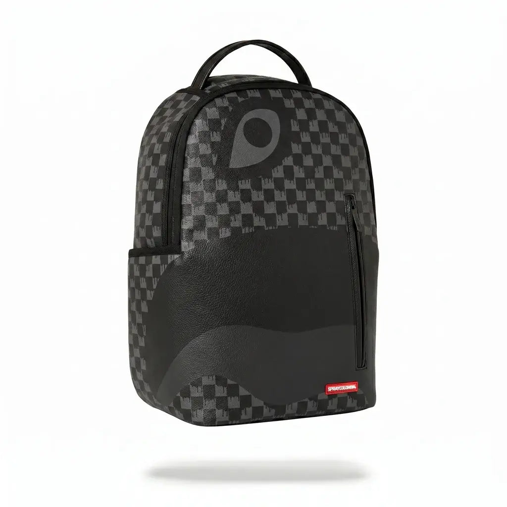 MORRAL SPRAYCOLOMBIA GREY CHECKERED EYE BACKPACK NEGRO