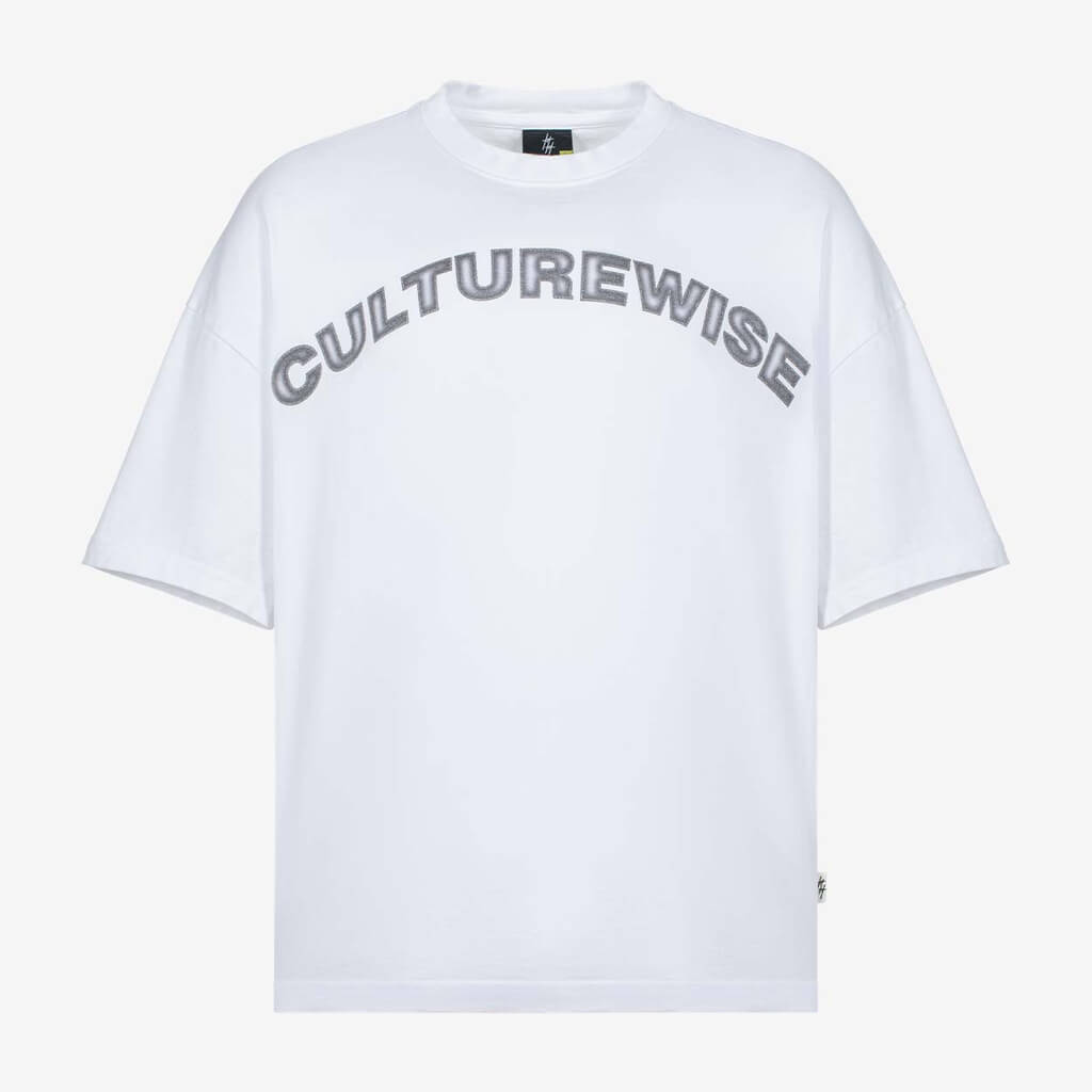 CULTUREWISE CRHOME CW SHIMMER CAMISETA OVERSIZE BLANCA