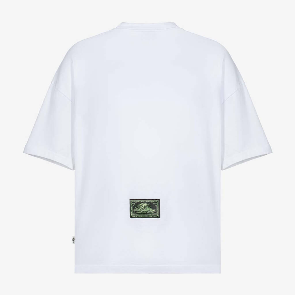 CULTUREWISE CRHOME CW SHIMMER CAMISETA OVERSIZE BLANCA