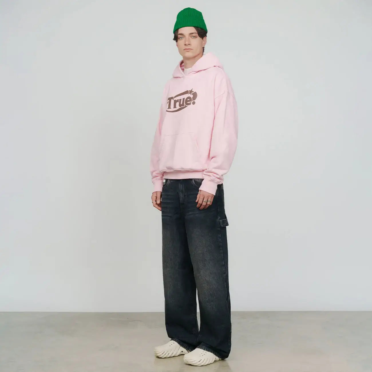 TRUE PRELUDE EVERYDAY LOGO HOODIE ROSADO