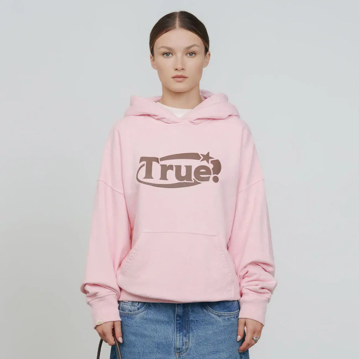 TRUE PRELUDE EVERYDAY LOGO HOODIE ROSADO