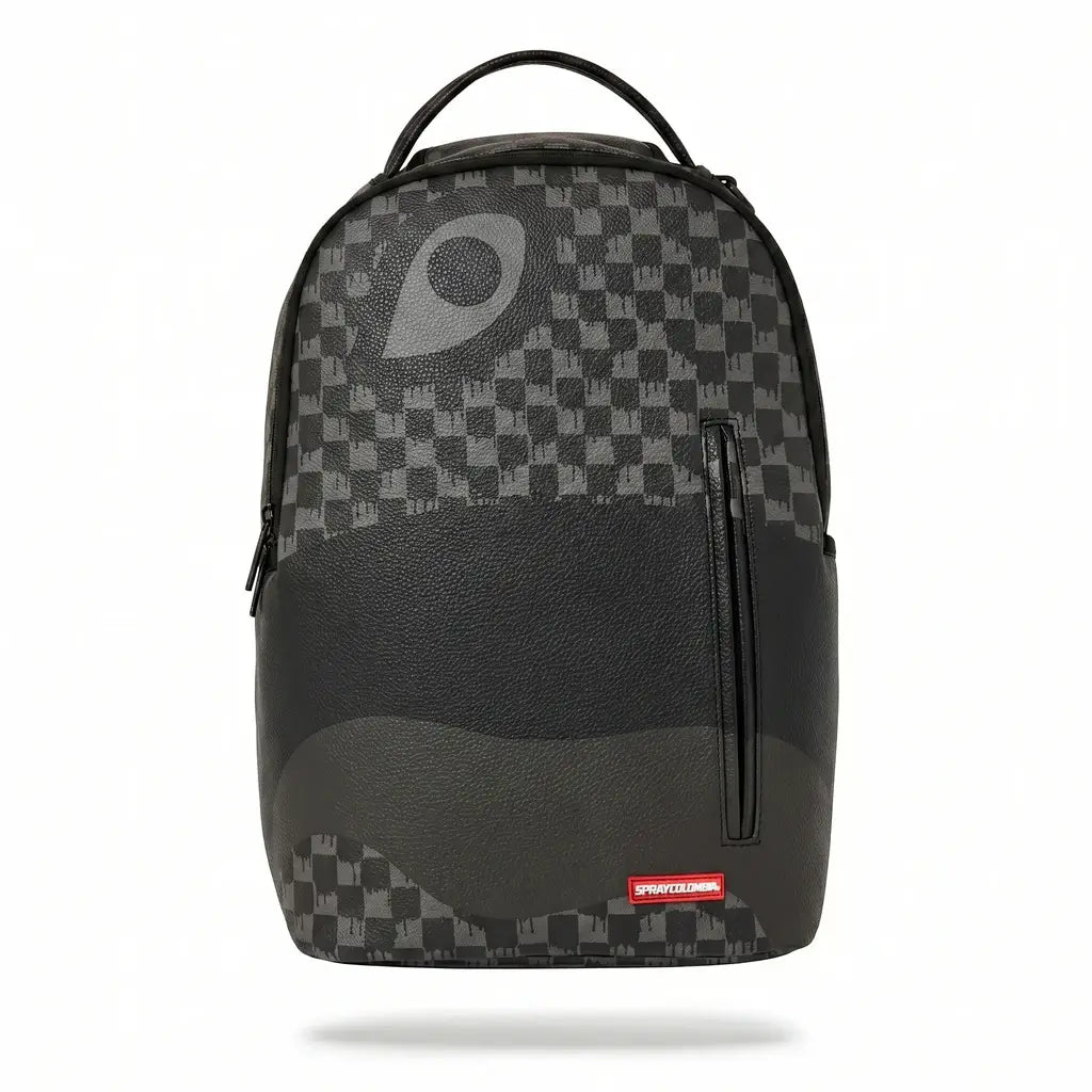 MORRAL SPRAYCOLOMBIA GREY CHECKERED EYE BACKPACK NEGRO