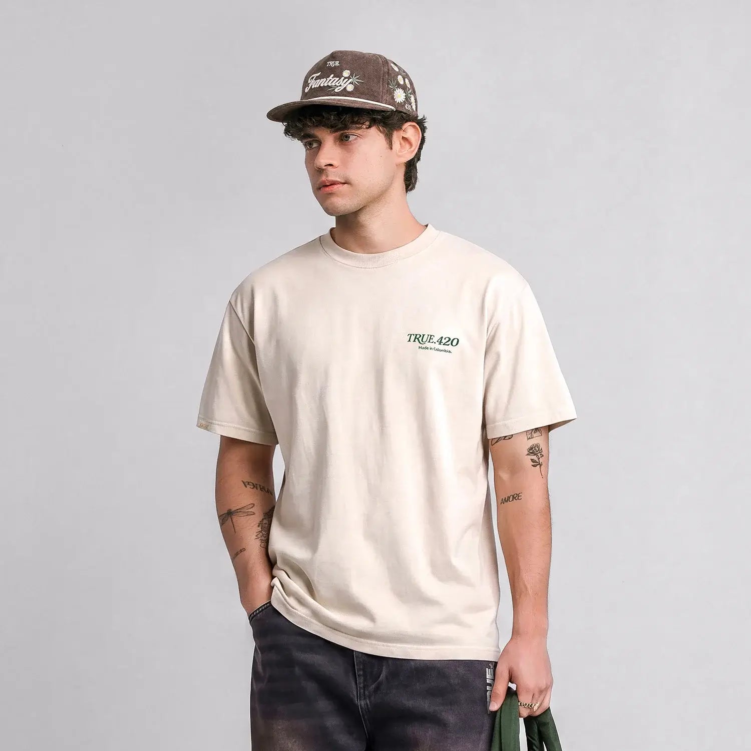 TRUE GARDEN FANTASY CAMISETA REGULAR FIT BEIGE