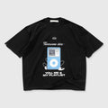 TRUE TOO BRIGHT TO MISS F*CK NUDES CAMISETA BOXY NEGRA