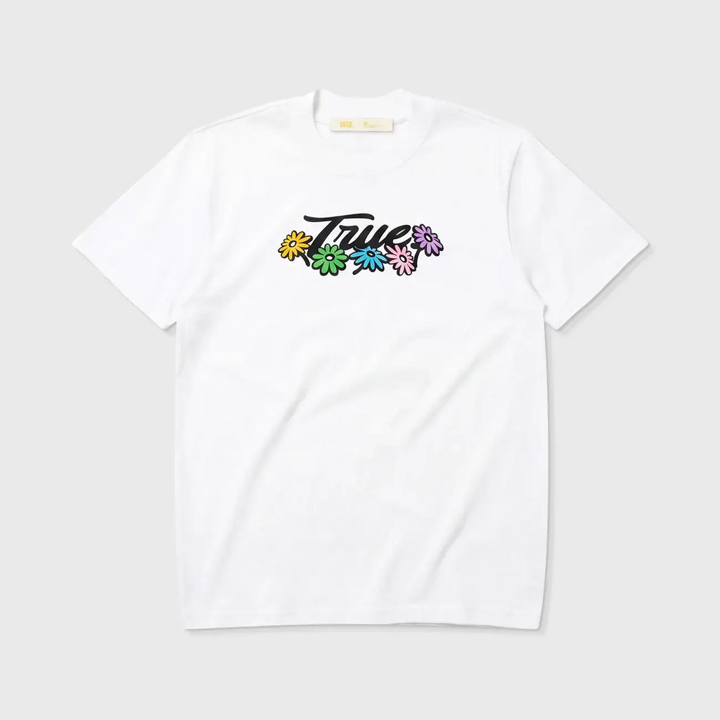 TRUE FLOWERS LOGO CAMISETA BLANCA