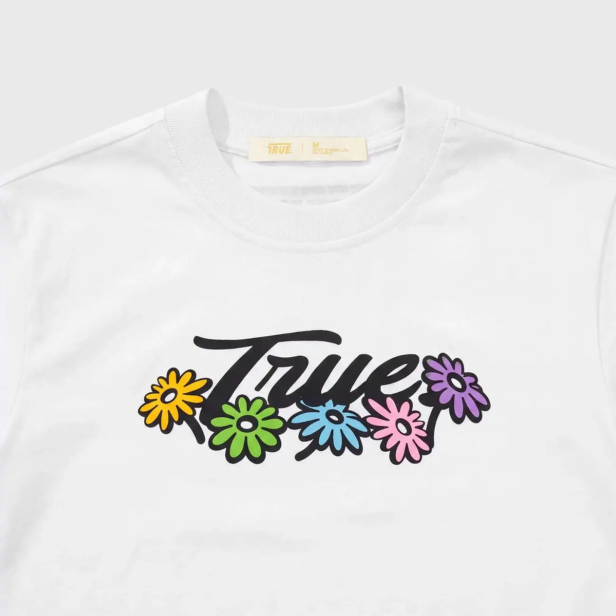 TRUE FLOWERS LOGO CAMISETA BLANCA